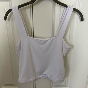 Women's White Sleeveless Top